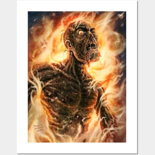 Fire Zombie Posters and Art